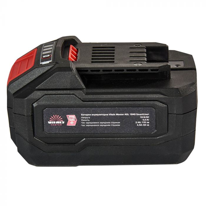 Акумулятор Vitals Master ASL 1840 SmartLine+ 18В 4.0А·год 0.7кг
