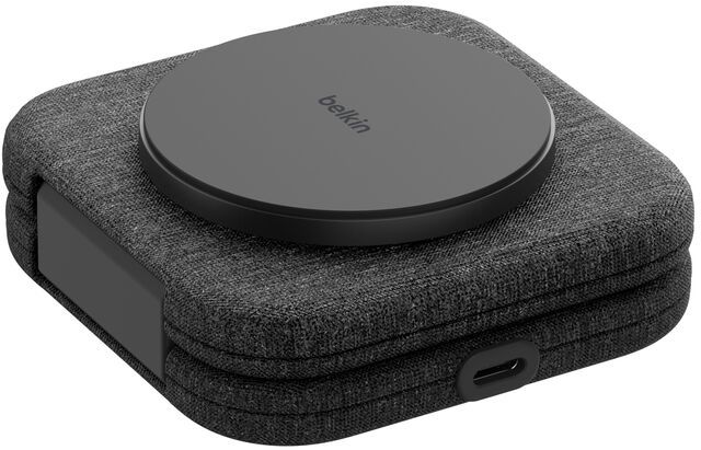 Зарядний пристрій бездротовий Belkin 2в1 15Вт Travel Pad Qi2