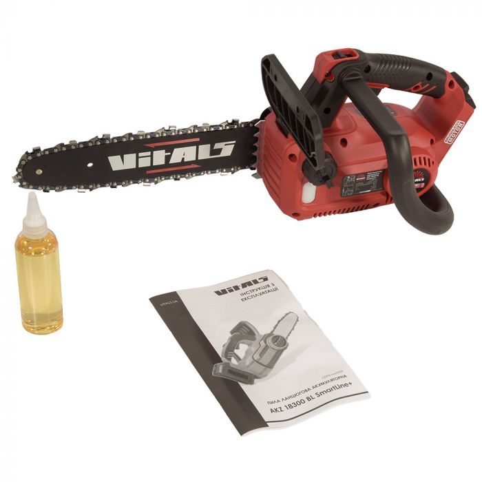 Пила ланцюгова акумуляторна Vitals Master AKZ 18300 BL SmartLine+ 18В шина 30см 10м/c 3.3кг без АБК та ЗП