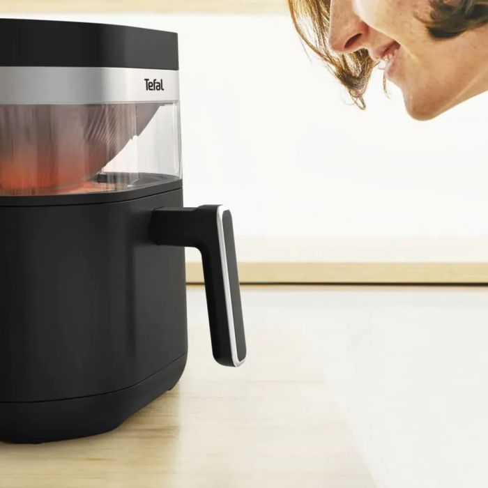 Мультипіч Tefal Easy Fry Infrared, 1850Вт, чаша-7л, сенсорне керув., 8 програм, з віконцем, пластик, чорний