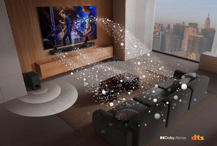 Саундбар LG S70TY 400Вт, 3.1.1, BT, HDMI-ARC, USB, саб, Dolby Atmos®