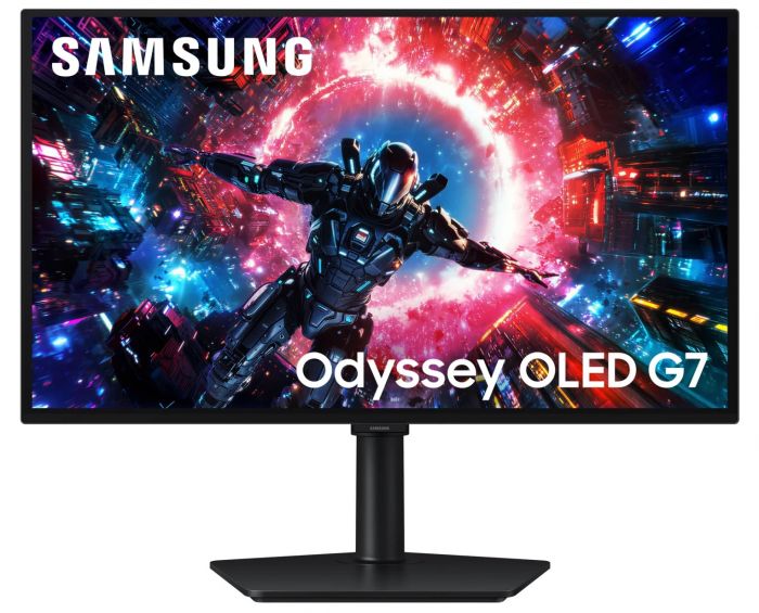 Монітор Samsung 27" Odyssey OLED G7 HDMI, DP, OLED, 3840x2160, 165Hz, 1ms, Pivot
