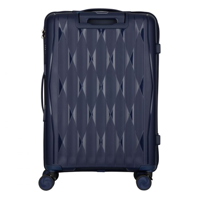 Набір валіз 2E, M7979, поліпропілен, (L+M+S), блискавка anti theft, 4 колеса, кодовий замок, темно-синій