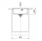 Комплект - мийка MRG 610-52 TL фраграніт, чорний матовий, 114.0668.819 і подрібнювач харч. відходів SLIM 50, 134.0715.098, вкл. Сифон
