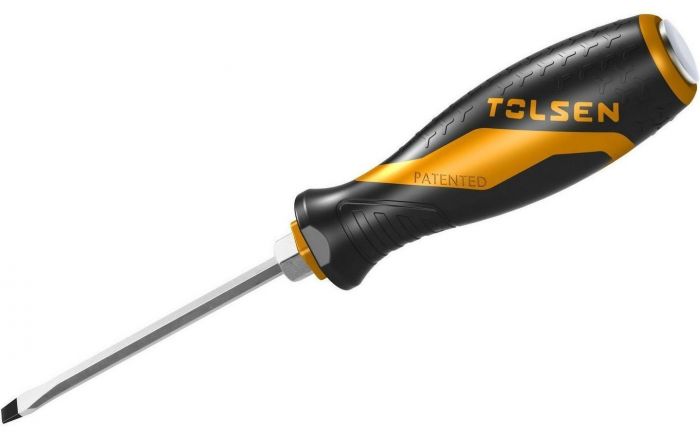 Викрутка Tolsen плоска, ударна, SL6.5х100мм, сталь CrV