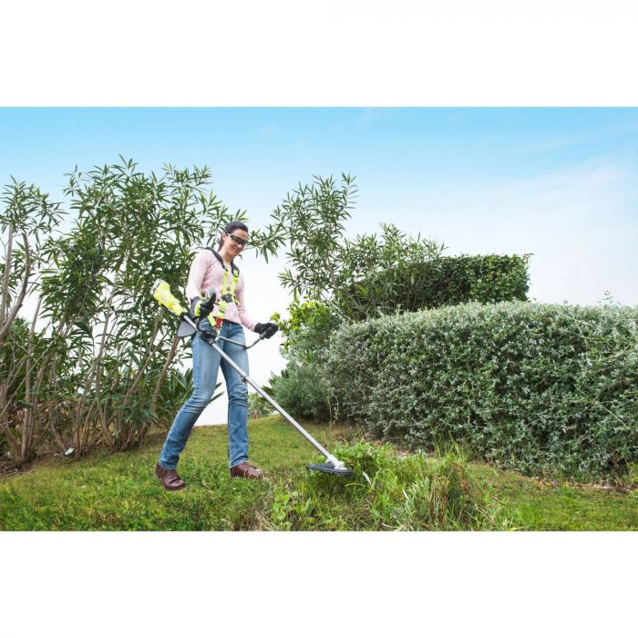 Тример садовий акумуляторний Ryobi ONE+ OBC1820B 18В 20см ніж/ліска 30см ергоремені Vertebrae 4.7кг без АКБ та ЗП