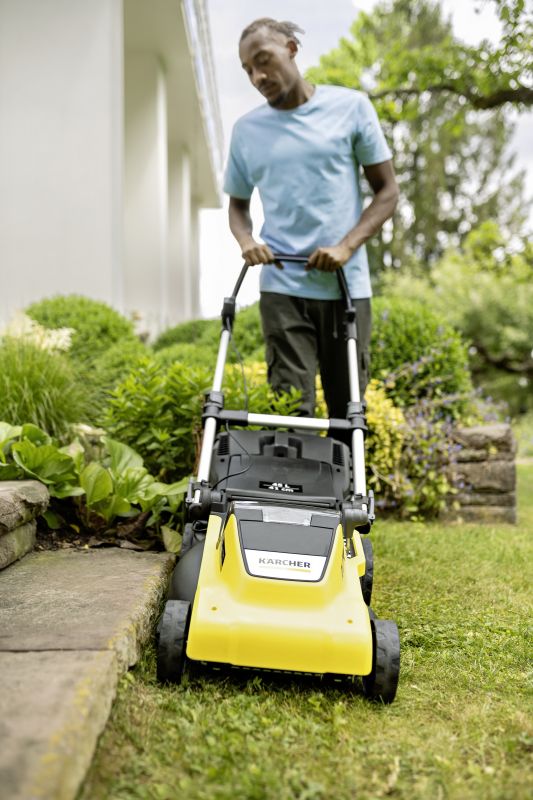 Газонокосарка акумуляторна Karcher LMO 5-18 Dual Battery Set 36В (18В+18В) акб 2х5А·год 41см 25-70см до 550м.кв