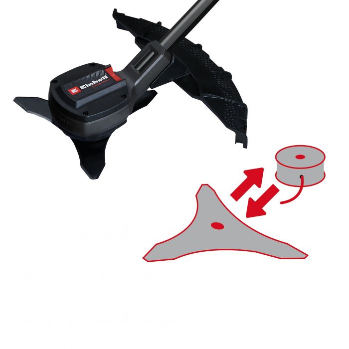 Тример акумуляторний Einhell GP-BC 36/430 Li P BL - Solo 36В(18В+18В) 43/25.5см 5200об/хв 6.75кг без АКБ та ЗП