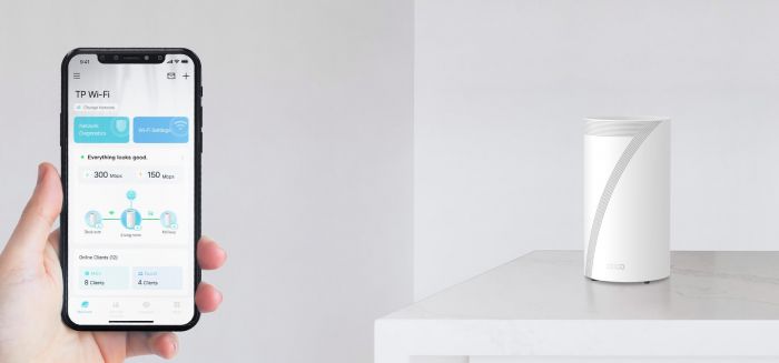 Система WiFi-Mesh TP-LINK Deco BE85 BE22000, 2x2.5GE LAN, 1x10GE WAN, 1xSFP+, 1xUSB 3.0, 2мод