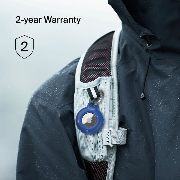 Тримач Belkin Waterproof Secure Holder with Key Ring AirTag, синій