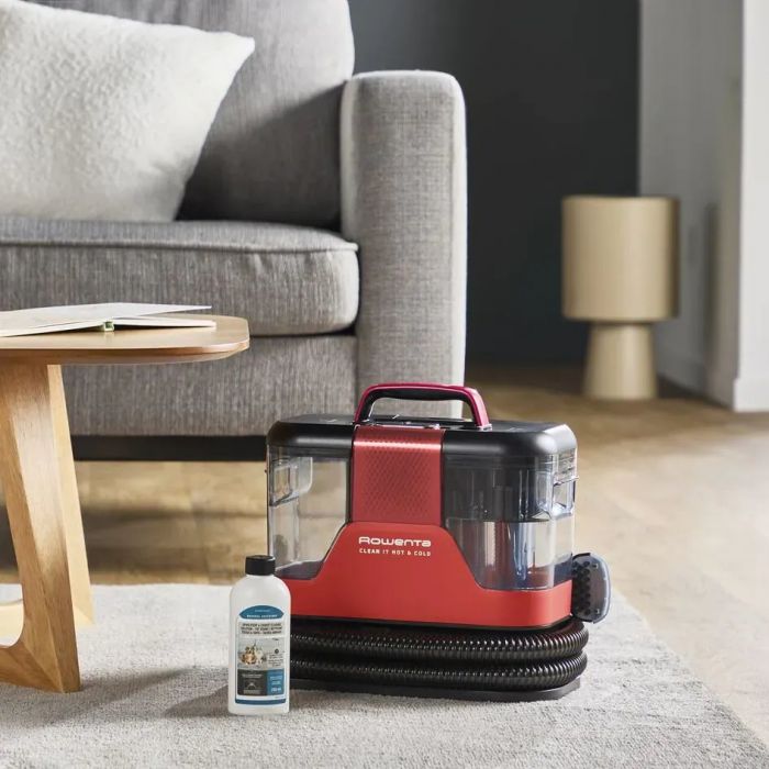 Пилосос Rowenta миючий Clean It Hot & Cold, 1150Вт, конт пил -1,5л, вода -2,3л, 13500 Па, 2 насадки, чорно-червоний