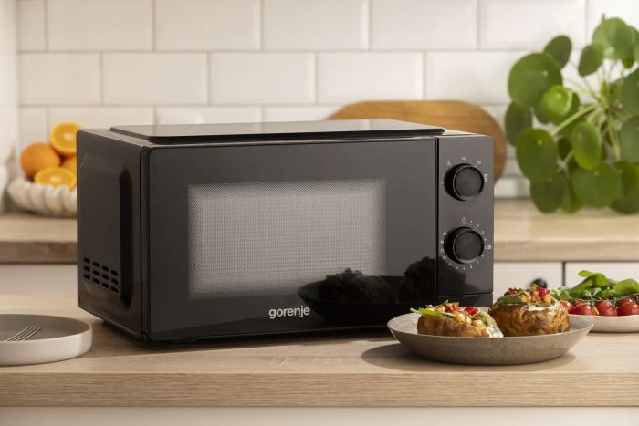 Мікрохвильова піч Gorenje, 20л, мех. керув., 700Вт, чорний