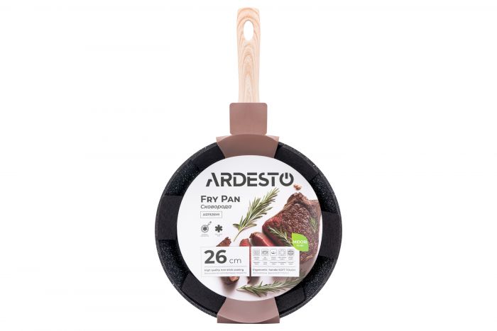Сковорода глибока ARDESTO Midori, 26см, алюміній, чорний
