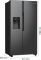 Холодильник SBS Gorenje, 179х70х92см, 2 двері, 376(190)л, А++, NF+, Інв., Зона св-ті, диспенсер, генератор льоду, Зовн. Диспл, чорний