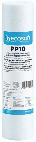 Картридж з спіненого поліпропілену Ecosoft 2.5х10", 10мкм
