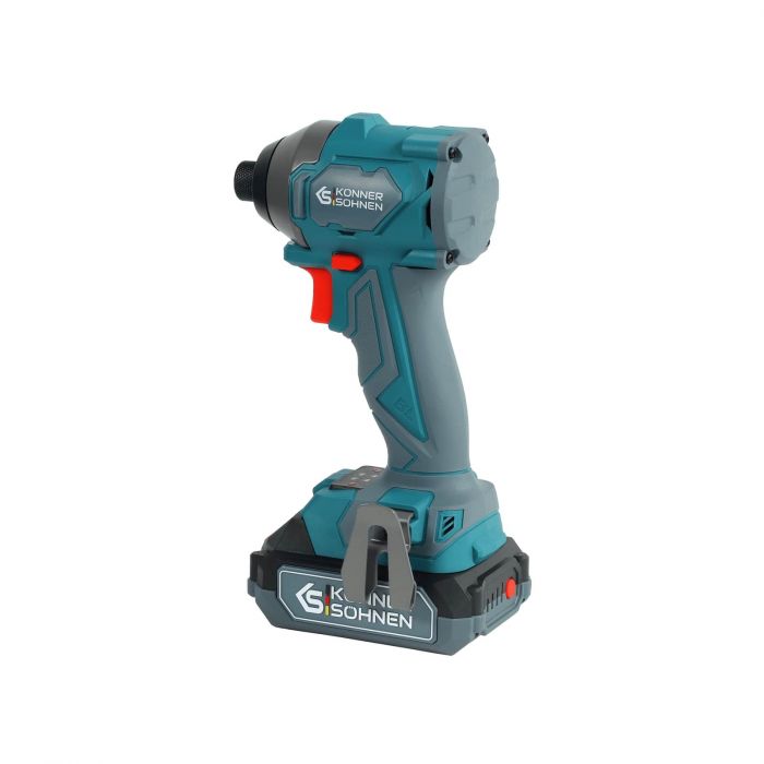 Набір із двох акумуляторних інструментів Konner&Sohnen KS IDISD 20V SET 2 20В дриль ударний, гвинтоверт, швидкий ЗП 2А акб 2х2А·год кейс 5кг