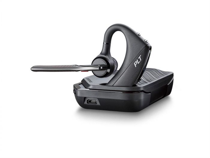 Гарнітура комп'ютерна стерео In-ear Poly Voyager 5200 UC з адаптером BT600, USB-A, Bluetooth, всеспрямований, Acoustic fence, чорний