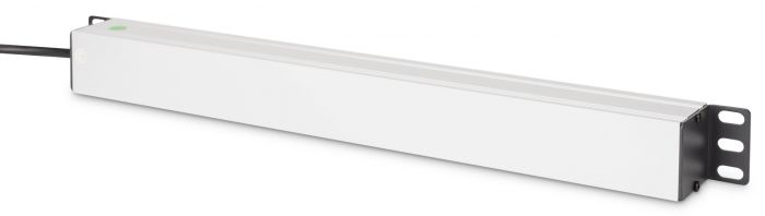 Пристрій розподілу електроживлення DIGITUS 1U, 8xSchuko, 10A, 250V, запобіжник, вилка C14