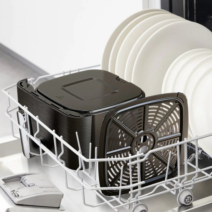 Мультипіч Tefal Easy Fry Mega Compact, 1700Вт, чаша-7.5л, сенсорне керув., 8 програм, пластик, чорний