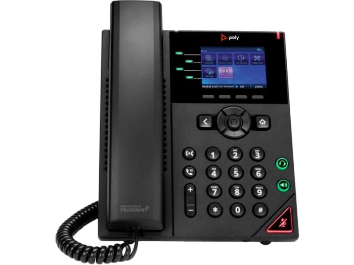 SIP-телефон Poly OBi VVX 250, 4 лінії, PoE, чорний