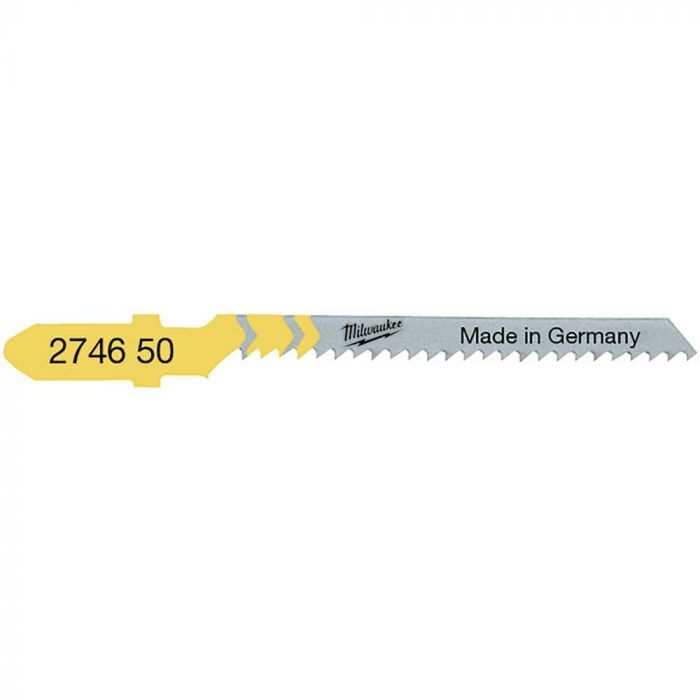 Полотно пиляльне для електролобзика Milwaukee T119BO по дереву, крок зуба 2мм х 50мм, 5шт
