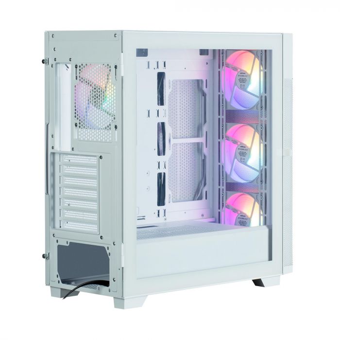 Корпус Zalman S5 Neo без БЖ, 1xUSB3.1, 1xUSB2.0, 4x120мм FRGB, VGA 390мм, LCS ready, TG Side Panel, ATX, білий