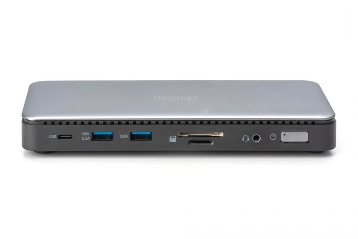 Док-станція DIGITUS USB-C > 2xHDMI/DP/2xUSB-A/USB-C/SD/MicroSD/RJ54/DC/Audio