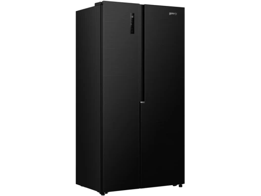 Холодильник SBS Gorenje, 179х62х92см, 2 двері, 345(186)л, А+, NF+, Інв., Зона св-ті, Зовн. Диспл, чорний