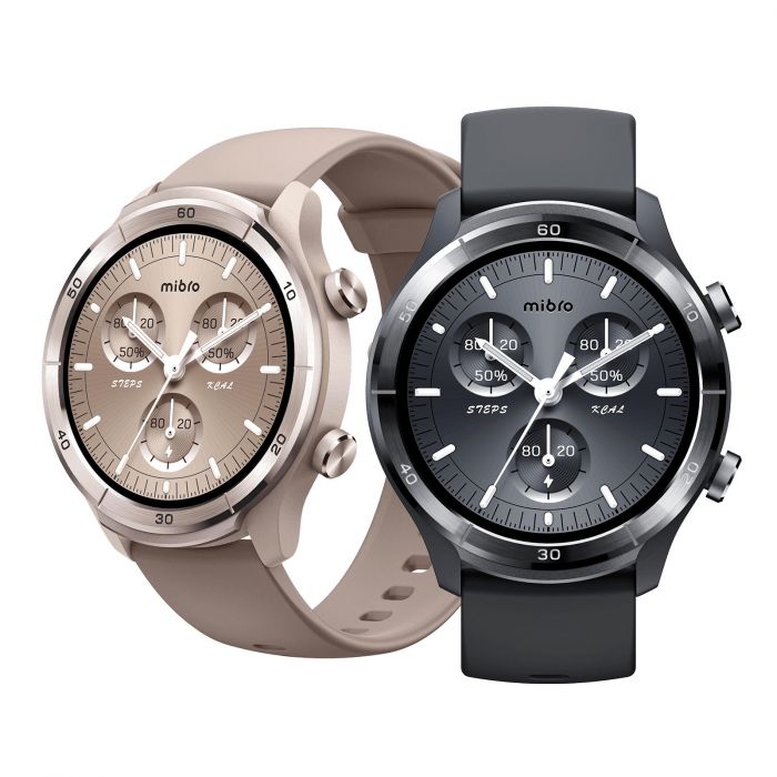 Смарт-годинник Mibro A3 45мм, 1.39", 360x360, BT 5.3, GPS, 2 ATM, темно-сірий