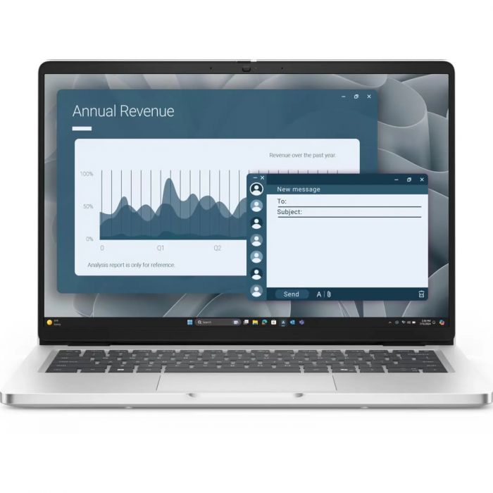Ноутбук Dell Pro 14 14" FHD+ IPS AG, AMD AI 7 350, 16GB, F512GB, UMA, Win11P, сріблястий, US клавіатура
