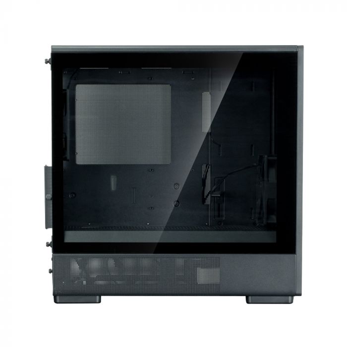 Корпус Zalman P10 Namu без БП, 1xUSB3.0, 1xUSBType-C, 2x120мм, 1x120мм ARGB, VGA 340мм, LCS ready, TG Side Panel, mATX, чорний