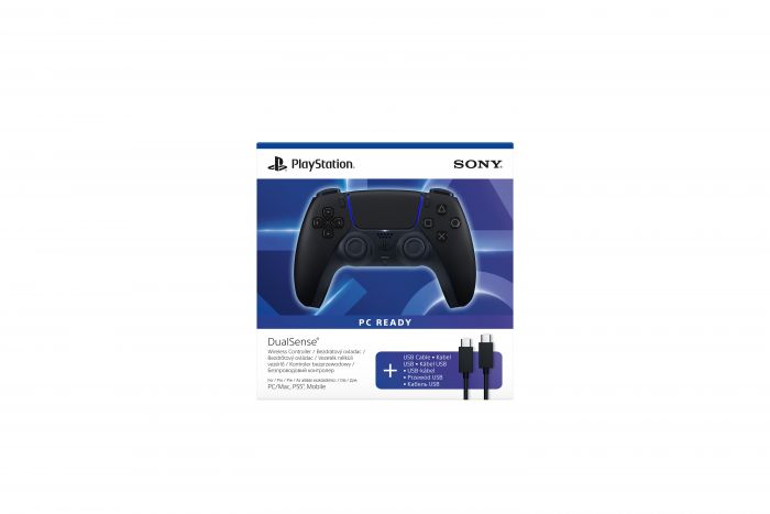 Геймпад PlayStation 5 Dualsense BT, Midnight Black (USB-C кабель)