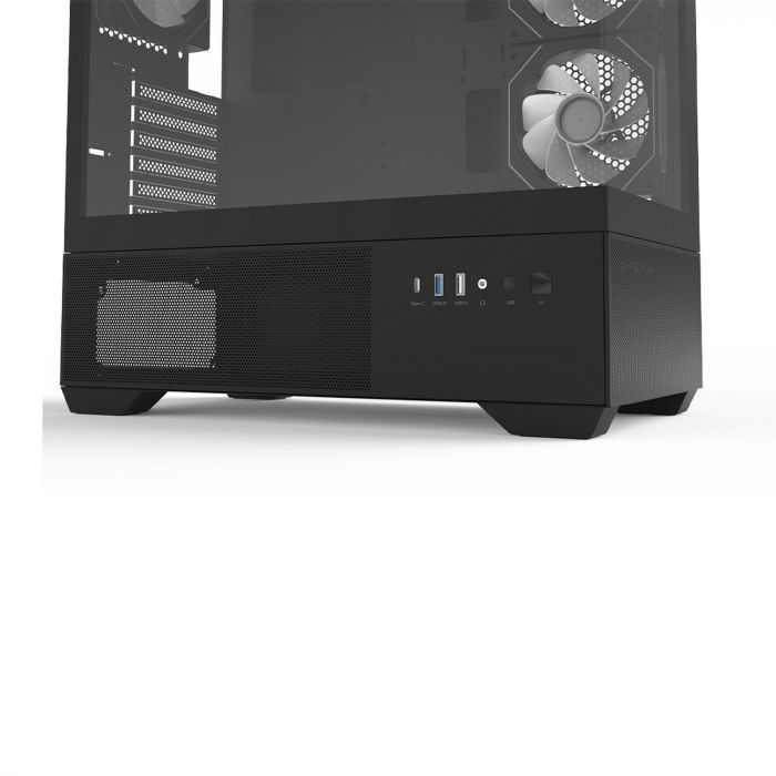 Корпус Zalman Chronix без БЖ, 1xUSB3.0, 1xUSB2.0, 1x Type C, 2x120мм ARGB Reverse,  1x120мм ARGB, VGA 410мм, LCS ready, TG Side/Front Panel, ATX, чорний