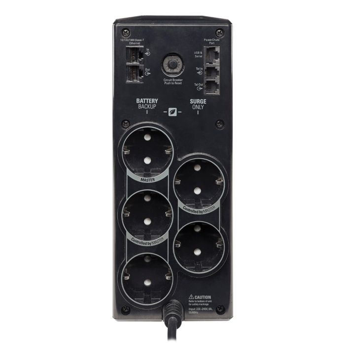 Джерело безперебійного живлення APC Back-UPS Pro 900VA/540W, RJ45, USB, 3+3 Schuko