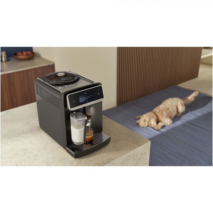 Кавомашина Philips Series 8000 Cafe Aromis, 1.9л, зерно+мелена, автомат.капуч, дисплей, авторецептів -54, чорний