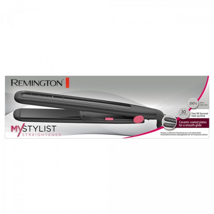 Випрямляч Remington MyStylist Е51, 38Вт, темп.режимів-1, 200С, кераміка, чорний