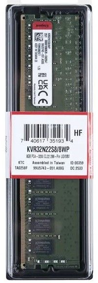 Пам'ять ПК Kingston DDR4    8GB 3200