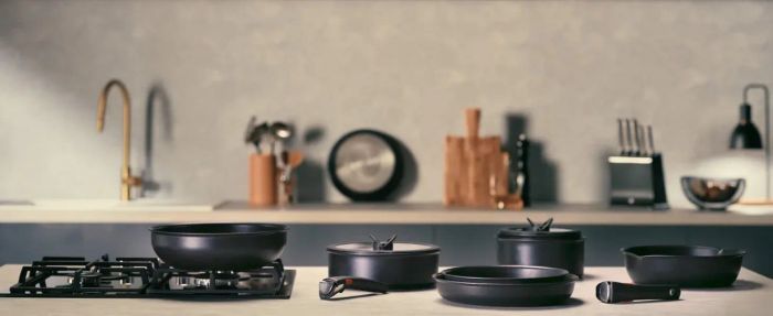 Набір посуду Tefal Ingenio Excellence+, 13 предметів, алюміній, нержавіюча сталь, бакеліт, чорний