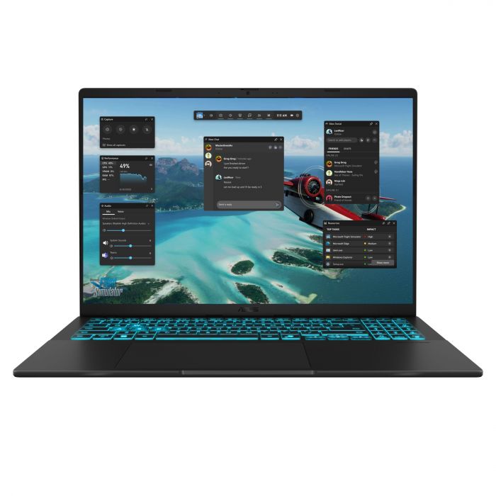 Ноутбук ASUS Vivobook V16 V3607VJ-TK207 16" WUXGA, Intel 7 240H, 16GB, F1TB, NVD3050-6, NoOS, Чорний