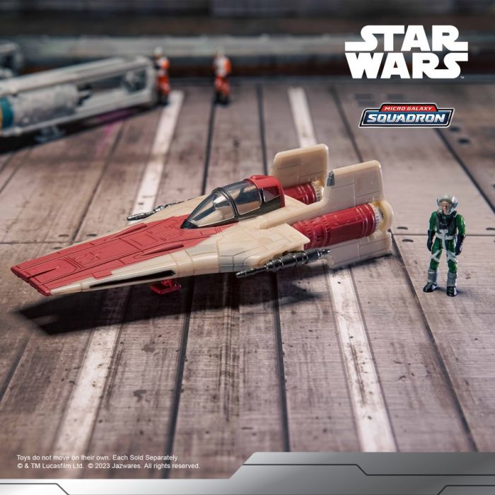 Ігрова колекційна фігурка Star Wars Small Vehicle Транспорт та фігурка A-Wing 7.5см