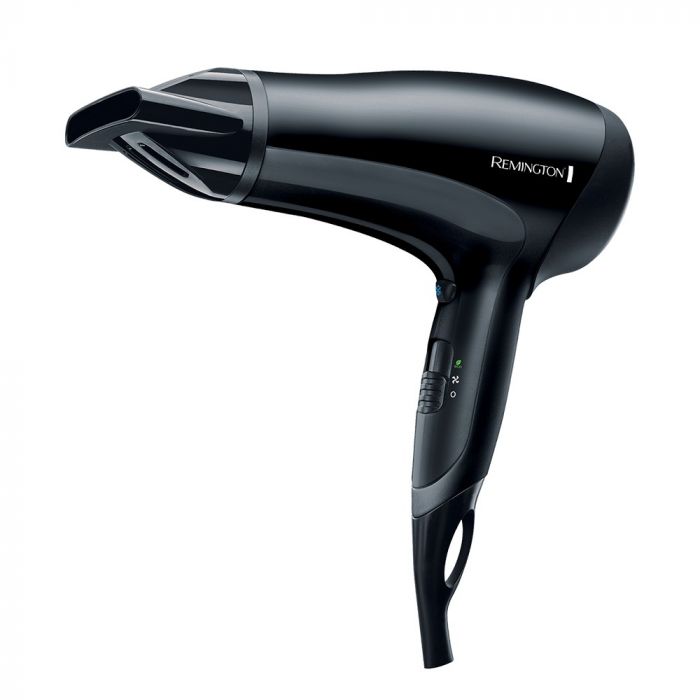Фен Remington Power Dry 2000, 2000Вт, 3 режими, іоніз-я, хол. обдув, еко режим, чорний
