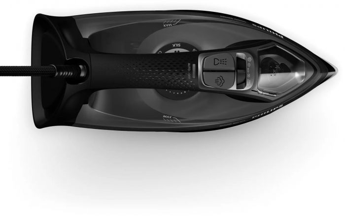 Праска Philips 5000 Series, 2600Вт, 320мл, паровий удар -200гр, постійна пара - 45гр, керам. підошва, чорний