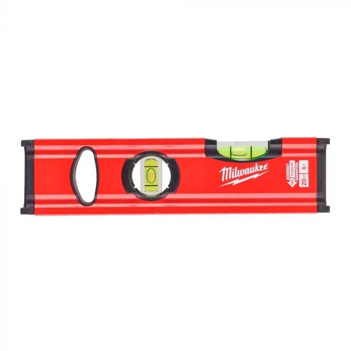 Рівень Milwaukee Slim 20 , 20см, 2 капсула, алюмінієвий корпус