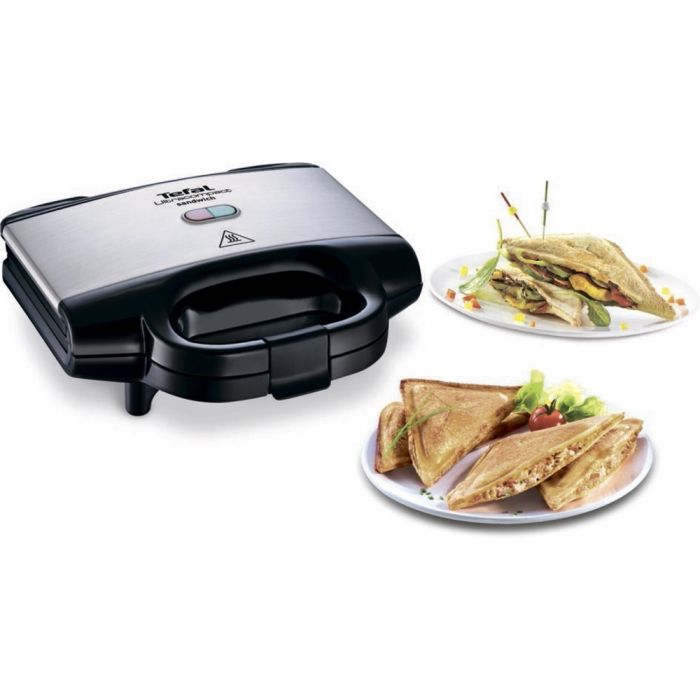 Сендвічмейкер Tefal Ultracompact 700Вт, 1 пластина-сендвіч, корпус-нержав.сталь/пластик, чорний