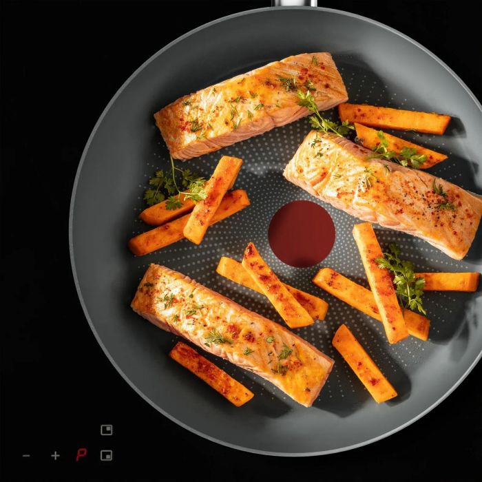 Сковорода Tefal Halo EUCALYPTUS, 28см, алюміній, бакеліт, сірий