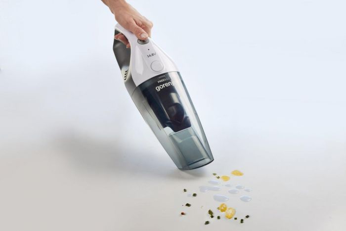 Пилосос Gorenje автомоб, 100Вт, конт пил-0.5л, зарядна станція, автон. робота до 20хв, мікрофільтр, дод.насадки-3 шт, чорний