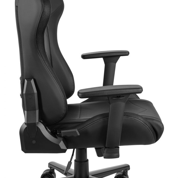 Крісло 2E GAMING OGAMA II RGB, ПУ шкіра, 3D-Armrests, чорний
