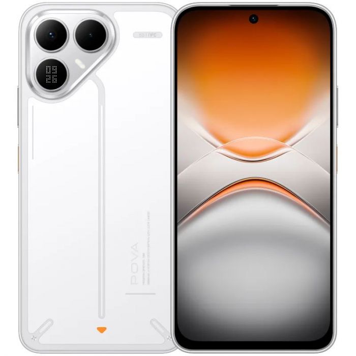Смартфон TECNO POVA 8 5G (LK6) 6.76" 8/128ГБ, 2SIM, 8000мА•год, Arc White