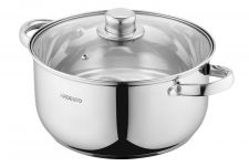 Каструля зі скляною кришкою ARDESTO Gemini Gourmet Aosta, 5л, нержавіюча сталь