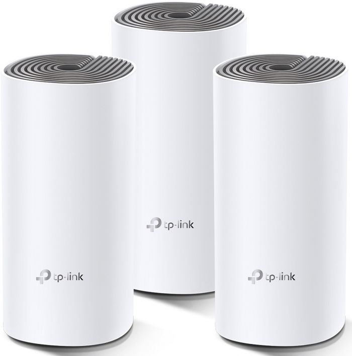 Система WiFi-Mesh TP-LINK Deco E4 AC1200, 2xFE LAN/WAN, 3мод